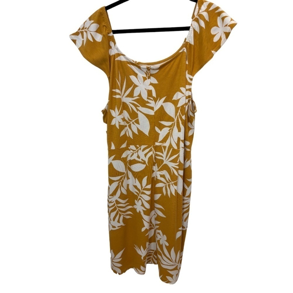 Old Navy Hawaiian Floral Stretch Knit Cap Sleeve Dress Size XXL